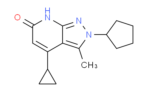 CAS No. 1018126-57-2, 2-Cyclopentyl-4-cyclopropyl-3-methyl-2H-pyrazolo[3,4-b]pyridin-6(7H)-one