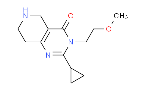 CAS No. 1710845-06-9, 2-Cyclopropyl-3-(2-methoxyethyl)-5,6,7,8-tetrahydropyrido[4,3-d]pyrimidin-4(3H)-one