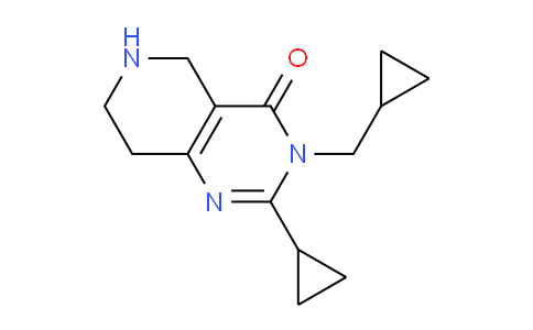 CAS No. 1713639-42-9, 2-Cyclopropyl-3-(cyclopropylmethyl)-5,6,7,8-tetrahydropyrido[4,3-d]pyrimidin-4(3H)-one
