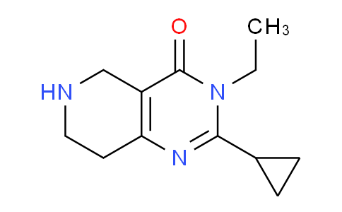 CAS No. 1540372-00-6, 2-Cyclopropyl-3-ethyl-5,6,7,8-tetrahydropyrido[4,3-d]pyrimidin-4(3H)-one