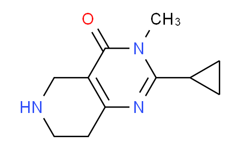 CAS No. 1530957-00-6, 2-Cyclopropyl-3-methyl-5,6,7,8-tetrahydropyrido[4,3-d]pyrimidin-4(3H)-one