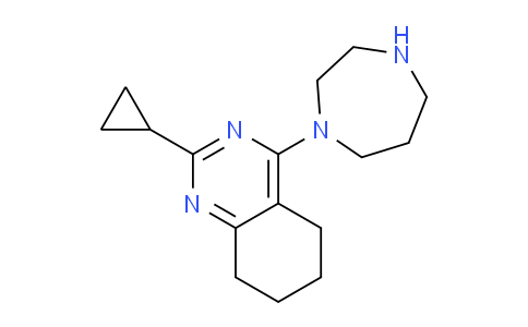 CAS No. 1707394-54-4, 2-Cyclopropyl-4-(1,4-diazepan-1-yl)-5,6,7,8-tetrahydroquinazoline