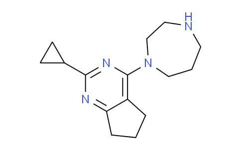 CAS No. 1707735-35-0, 2-Cyclopropyl-4-(1,4-diazepan-1-yl)-6,7-dihydro-5H-cyclopenta[d]pyrimidine