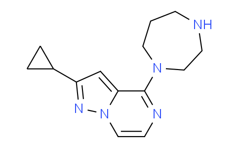 CAS No. 1708013-12-0, 2-Cyclopropyl-4-(1,4-diazepan-1-yl)pyrazolo[1,5-a]pyrazine
