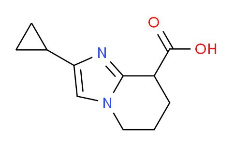 CAS No. 1706447-26-8, 2-Cyclopropyl-5,6,7,8-tetrahydroimidazo[1,2-a]pyridine-8-carboxylic acid