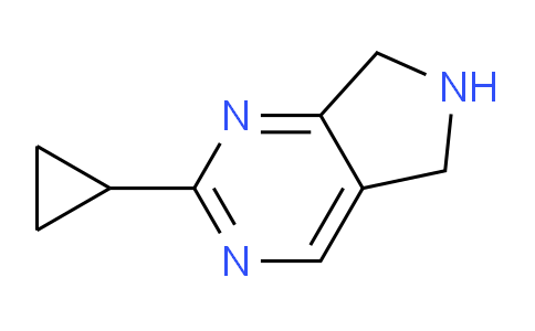 CAS No. 916059-18-2, 2-Cyclopropyl-6,7-dihydro-5H-pyrrolo[3,4-d]pyrimidine