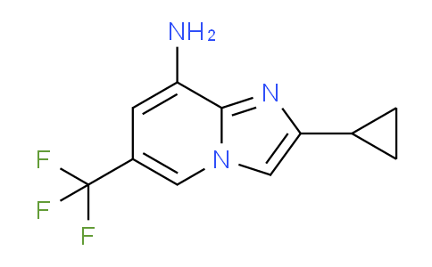 CAS No. 1779121-20-8, 2-Cyclopropyl-6-(trifluoromethyl)imidazo[1,2-a]pyridin-8-amine
