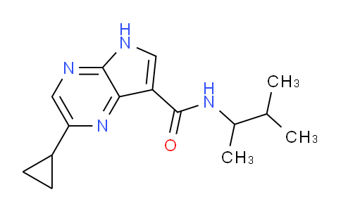CAS No. 1956376-16-1, 2-Cyclopropyl-N-(3-methylbutan-2-yl)-5H-pyrrolo[2,3-b]pyrazine-7-carboxamide