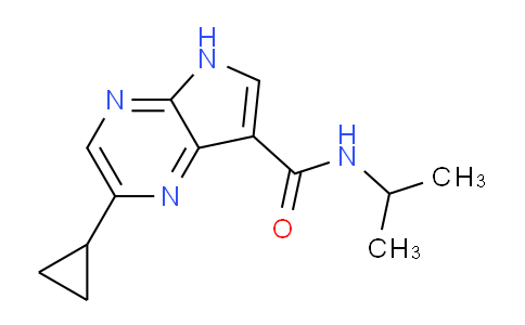 CAS No. 1350711-47-5, 2-Cyclopropyl-N-isopropyl-5H-pyrrolo[2,3-b]pyrazine-7-carboxamide