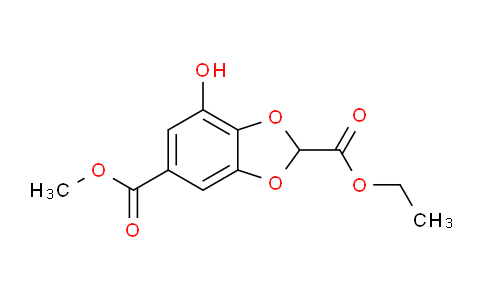 CAS No. 1956328-23-6, 2-Ethyl 5-methyl 7-hydroxybenzo[d][1,3]dioxole-2,5-dicarboxylate