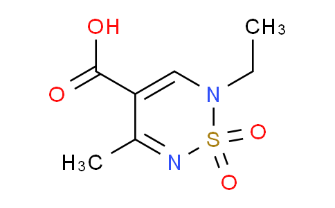 CAS No. 1710661-70-3, 2-Ethyl-5-methyl-2H-1,2,6-thiadiazine-4-carboxylic acid 1,1-dioxide
