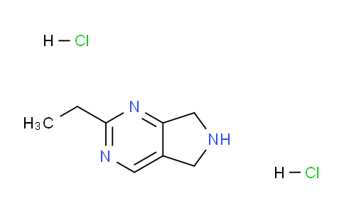 CAS No. 1449117-66-1, 2-Ethyl-6,7-dihydro-5H-pyrrolo[3,4-d]pyrimidine dihydrochloride