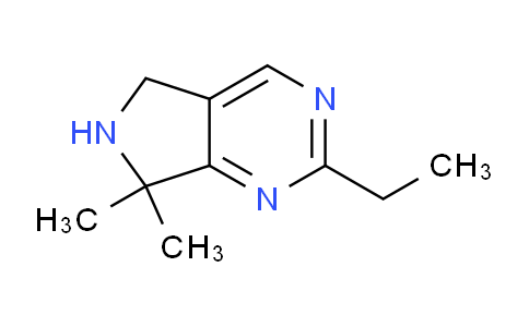 CAS No. 1823942-77-3, 2-Ethyl-7,7-dimethyl-6,7-dihydro-5H-pyrrolo[3,4-d]pyrimidine