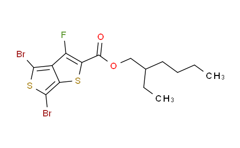 CAS No. 1237479-38-7, 2-Ethylhexyl 4,6-dibromo-3-fluorothieno[3,4-b]thiophene-2-carboxylate