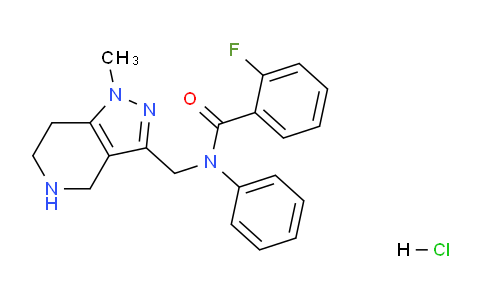 CAS No. 1354550-73-4, 2-Fluoro-N-((1-methyl-4,5,6,7-tetrahydro-1H-pyrazolo[4,3-c]pyridin-3-yl)methyl)-N-phenylbenzamide hydrochloride