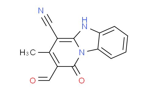 CAS No. 121105-77-9, 2-Formyl-3-methyl-1-oxo-1,5-dihydrobenzo[4,5]imidazo[1,2-a]pyridine-4-carbonitrile