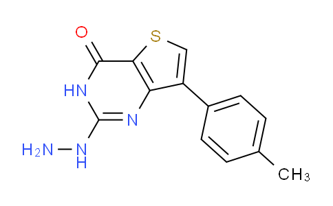 CAS No. 1779132-43-2, 2-Hydrazinyl-7-(p-tolyl)thieno[3,2-d]pyrimidin-4(3H)-one