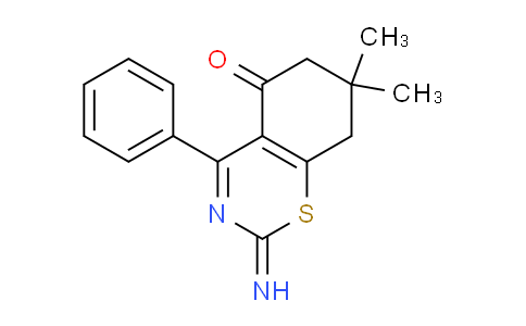 CAS No. 1374509-65-5, 2-Imino-7,7-dimethyl-4-phenyl-7,8-dihydro-2H-benzo[e][1,3]thiazin-5(6H)-one