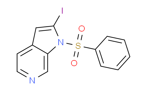 CAS No. 1227270-36-1, 2-Iodo-1-(phenylsulfonyl)-1H-pyrrolo[2,3-c]pyridine
