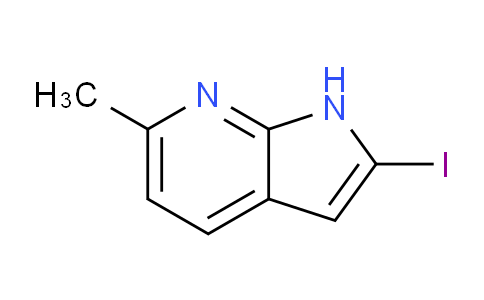 CAS No. 1227270-88-3, 2-Iodo-6-methyl-1H-pyrrolo[2,3-b]pyridine