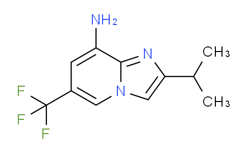 CAS No. 1708168-05-1, 2-Isopropyl-6-(trifluoromethyl)imidazo[1,2-a]pyridin-8-amine