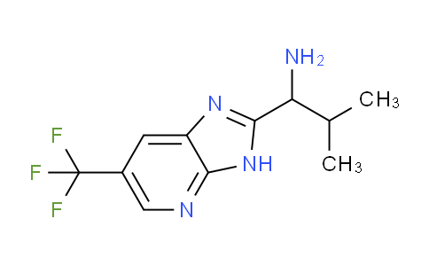 CAS No. 1707371-85-4, 2-Methyl-1-(6-(trifluoromethyl)-3H-imidazo[4,5-b]pyridin-2-yl)propan-1-amine