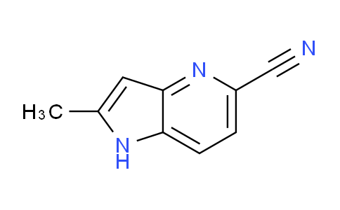 CAS No. 1190318-13-8, 2-Methyl-1H-pyrrolo[3,2-b]pyridine-5-carbonitrile
