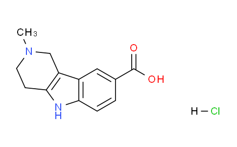 CAS No. 40431-45-6, 2-Methyl-2,3,4,5-tetrahydro-1H-pyrido[4,3-b]indole-8-carboxylic acid hydrochloride