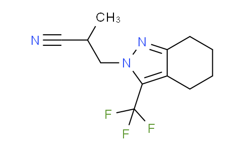 CAS No. 937601-64-4, 2-Methyl-3-(3-(trifluoromethyl)-4,5,6,7-tetrahydro-2H-indazol-2-yl)propanenitrile
