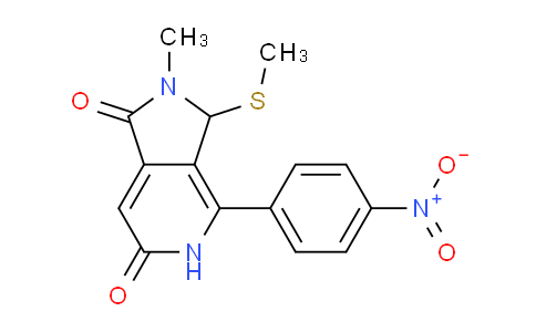 CAS No. 1269528-88-2, 2-Methyl-3-(methylthio)-4-(4-nitrophenyl)-2,3-dihydro-1H-pyrrolo[3,4-c]pyridine-1,6(5H)-dione