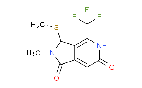 CAS No. 1269533-32-5, 2-Methyl-3-(methylthio)-4-(trifluoromethyl)-2,3-dihydro-1H-pyrrolo[3,4-c]pyridine-1,6(5H)-dione