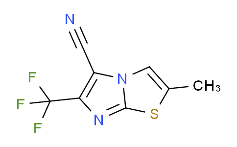 CAS No. 1823944-10-0, 2-Methyl-6-(trifluoromethyl)imidazo[2,1-b]thiazole-5-carbonitrile