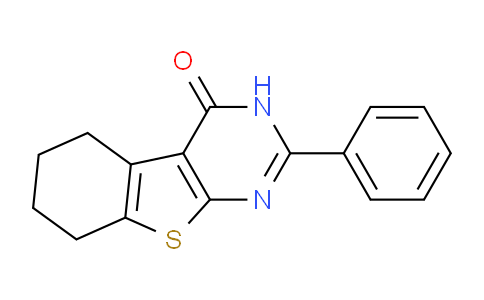 CAS No. 19819-18-2, 2-Phenyl-5,6,7,8-tetrahydrobenzo[4,5]thieno[2,3-d]pyrimidin-4(3H)-one