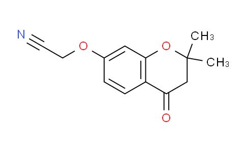 CAS No. 144537-17-7, 2-[(2,2-Dimethyl-4-oxo-3,4-dihydro-2H-7-chromenyl)oxy]acetonitrile