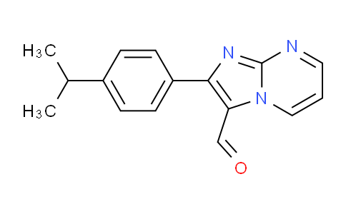 CAS No. 891765-56-3, 2-[4-(1-Methylethyl)phenyl]-imidazo[1,2-a]pyrimidine-3-carboxaldehyde