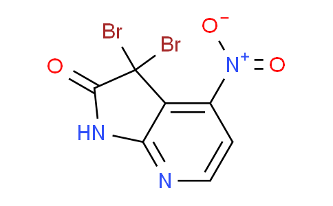CAS No. 1864061-41-5, 3,3-Dibromo-4-nitro-1H-pyrrolo[2,3-b]pyridin-2(3H)-one