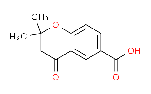 CAS No. 65372-54-5, 3,4-Dihydro-2,2-dimethyl-4-oxo-2H-1-benzopyran-6-carboxylic Acid