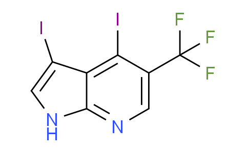 CAS No. 1305324-86-0, 3,4-Diiodo-5-(trifluoromethyl)-1H-pyrrolo[2,3-b]pyridine