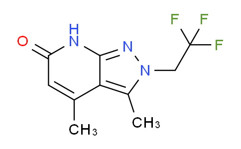 CAS No. 1018165-38-2, 3,4-Dimethyl-2-(2,2,2-trifluoroethyl)-2H-pyrazolo[3,4-b]pyridin-6(7H)-one