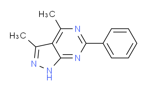 CAS No. 13995-91-0, 3,4-Dimethyl-6-phenyl-1H-pyrazolo[3,4-d]pyrimidine