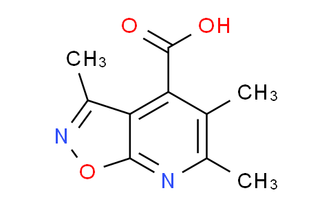 CAS No. 1352528-95-0, 3,5,6-Trimethylisoxazolo[5,4-b]pyridine-4-carboxylic acid