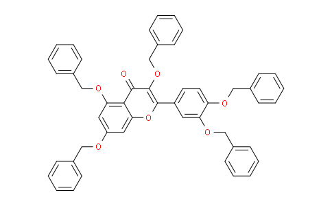 CAS No. 13157-90-9, 3,5,7-Tris(benzyloxy)-2-(3,4-bis(benzyloxy)phenyl)-4H-chromen-4-one