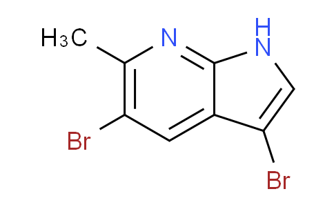 CAS No. 1000343-79-2, 3,5-Dibromo-6-methyl-1H-pyrrolo[2,3-b]pyridine