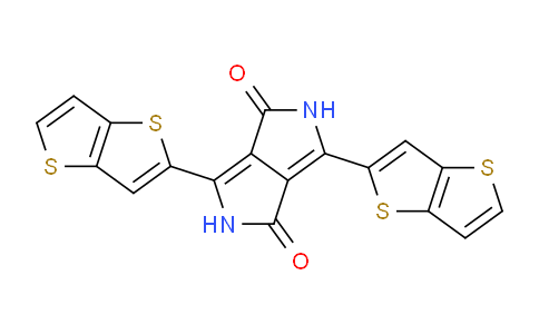 CAS No. 1246679-11-7, 3,6-Bis(thieno[3,2-b]thiophen-2-yl)pyrrolo[3,4-c]pyrrole-1,4(2H,5H)-dione