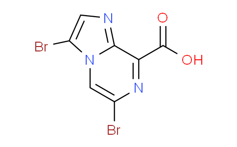 CAS No. 1208083-46-8, 3,6-Dibromoimidazo[1,2-a]pyrazine-8-carboxylic acid