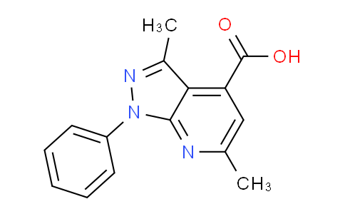 CAS No. 319923-90-5, 3,6-Dimethyl-1-phenyl-1H-pyrazolo[3,4-b]pyridine-4-carboxylic acid