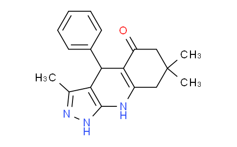 CAS No. 439095-16-6, 3,7,7-Trimethyl-4-phenyl-6,7,8,9-tetrahydro-1H-pyrazolo[3,4-b]quinolin-5(4H)-one