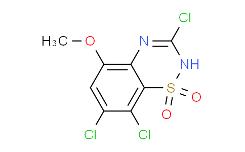 CAS No. 1437454-44-8, 3,7,8-Trichloro-5-methoxy-2H-benzo[e][1,2,4]thiadiazine 1,1-dioxide