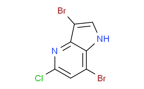 CAS No. 1227269-46-6, 3,7-Dibromo-5-chloro-1H-pyrrolo[3,2-b]pyridine