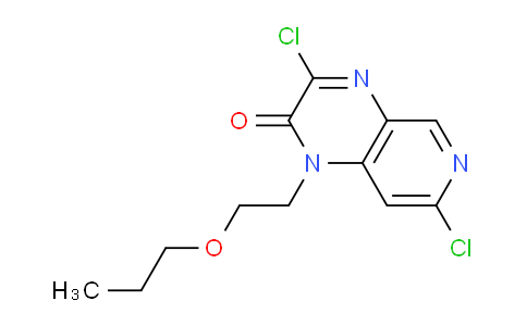 CAS No. 915307-81-2, 3,7-Dichloro-1-(2-propoxyethyl)pyrido[3,4-b]pyrazin-2(1H)-one